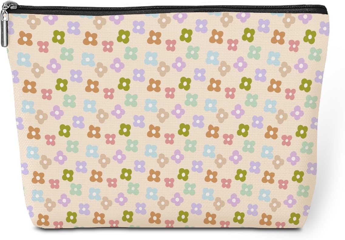 Cute floral makeup organizer bag