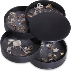 Five-layer rotating jewelry organizer box