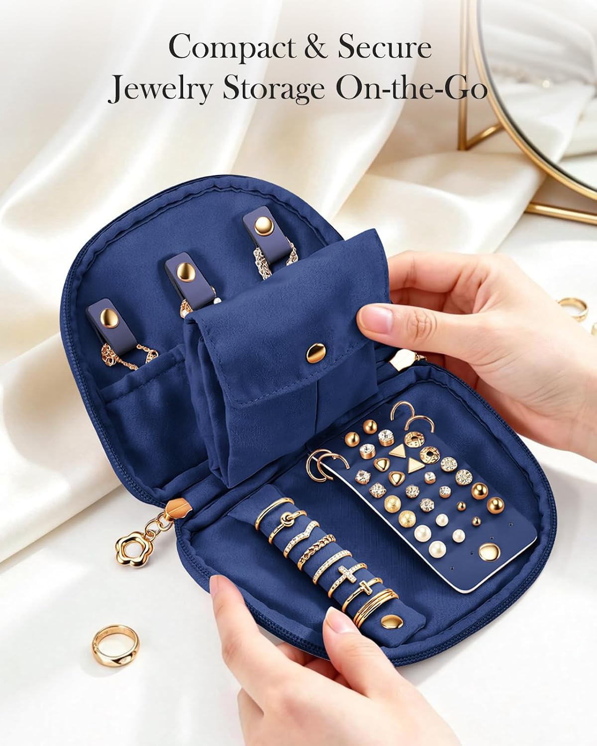 Small velvet jewelry storage bag - Image 2