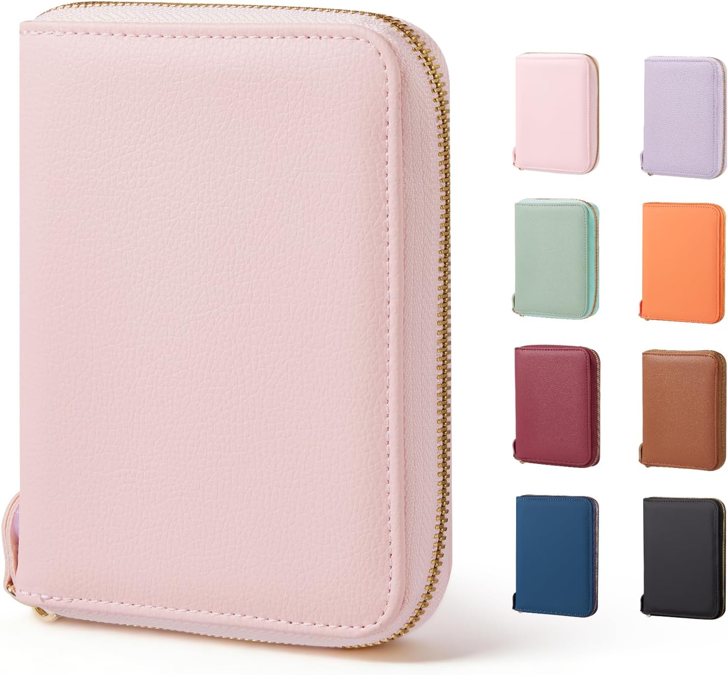 Zip closure travel passport case