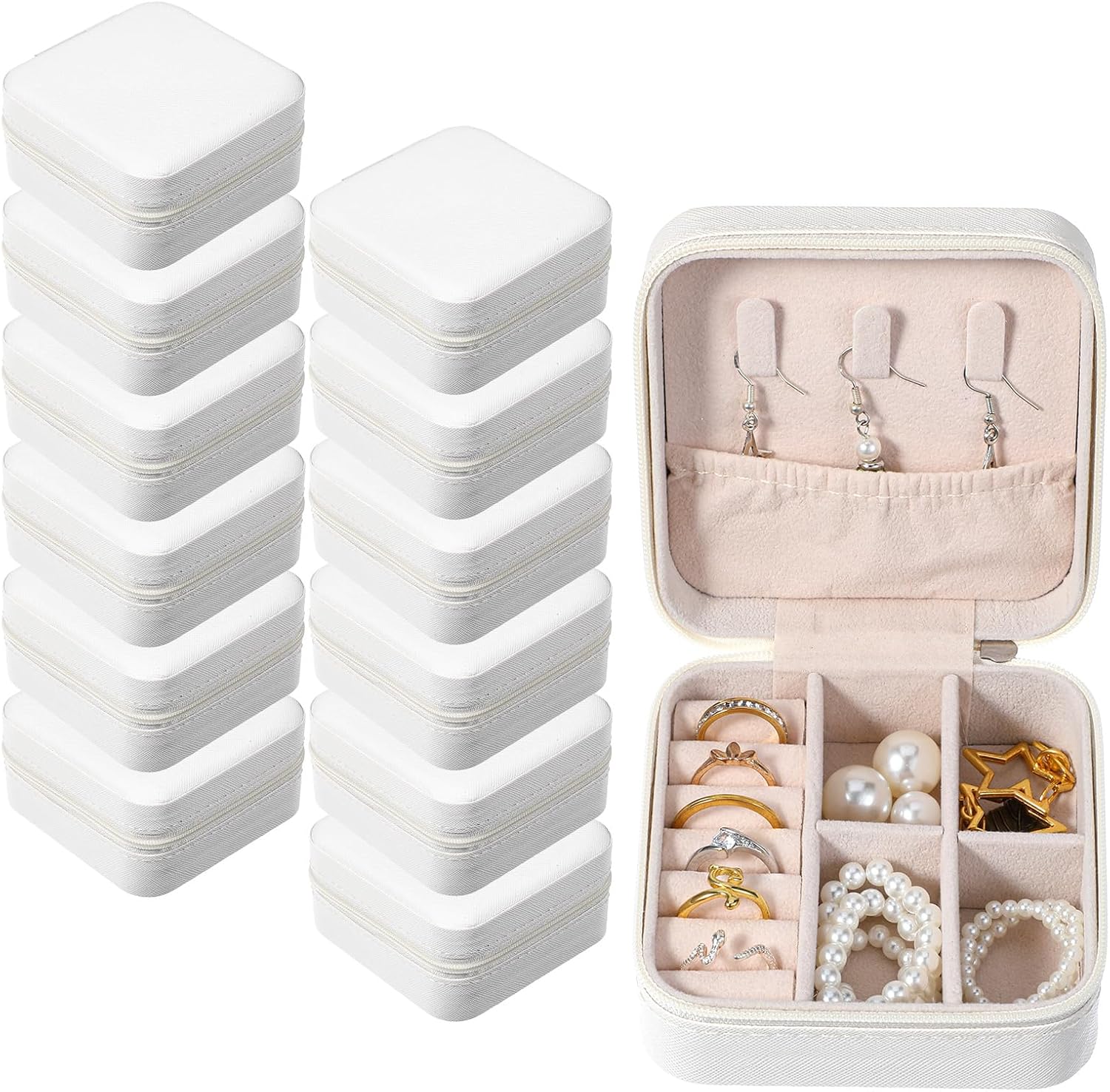 Small travel jewelry organizer box