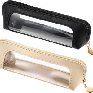 Transparent double-sided makeup brush bag (two-piece set)